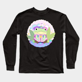 Pastel Cowboy Frog Long Sleeve T-Shirt